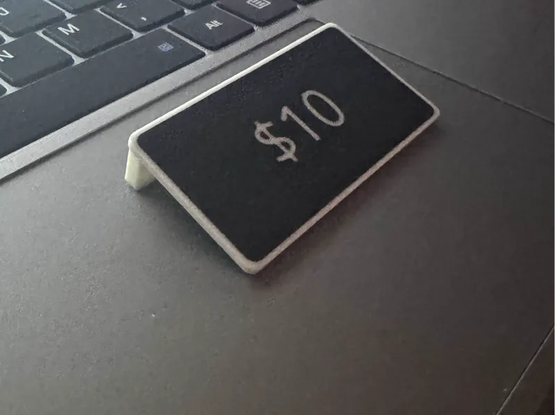 Custom Price Tag Sign