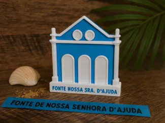 Fonte Nossa Senhora d’Ajuda — Ímã Geladeira 3D