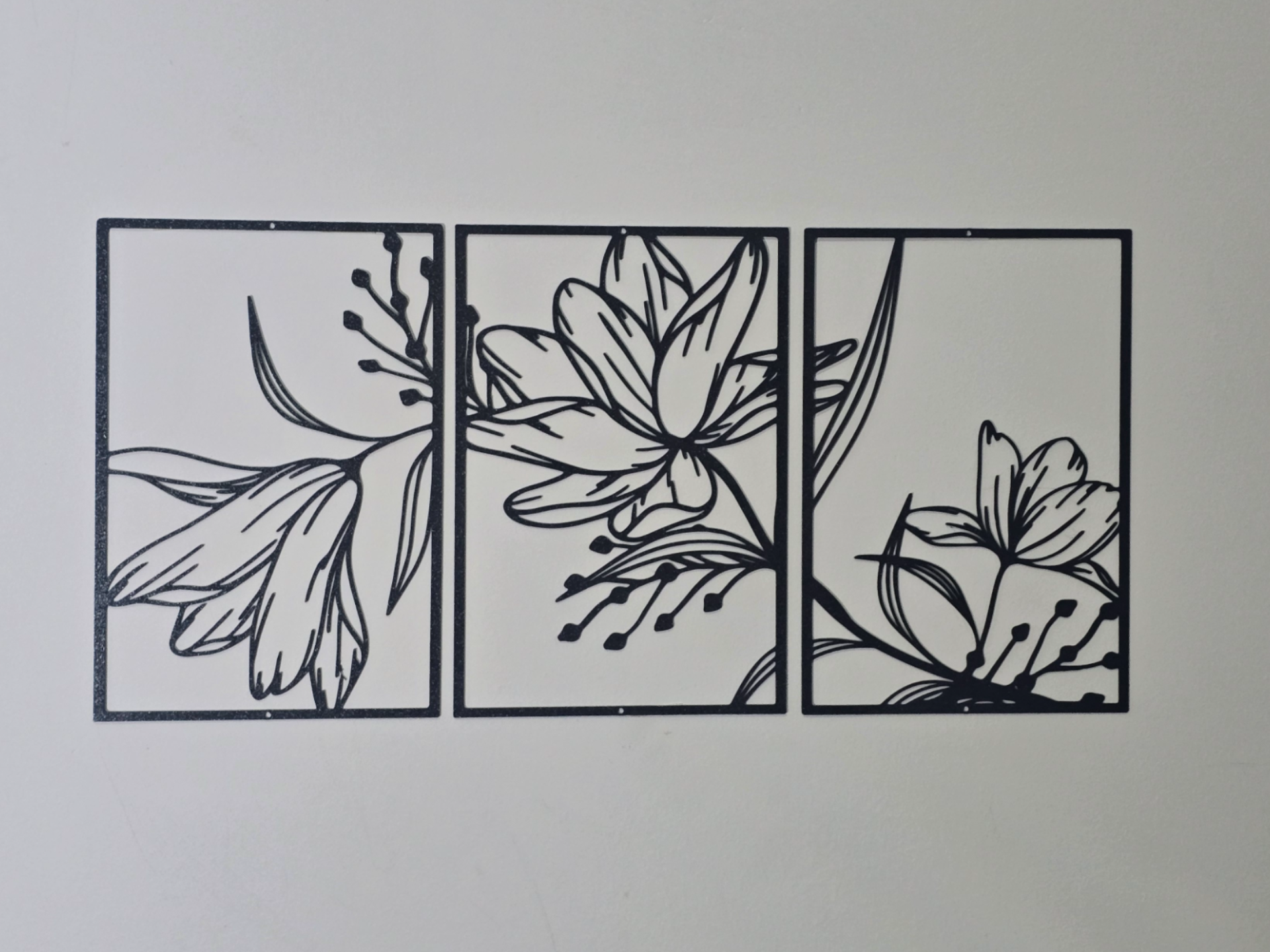 Lily Flower Wall Art panels