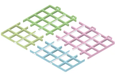 50mm Gridfinity Base Milwaukee Packout 4 Drawer