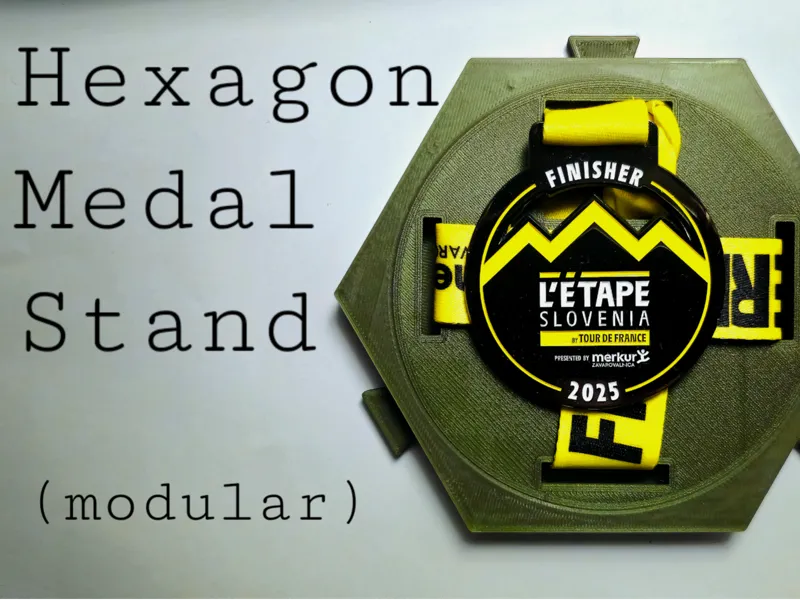 Hexagon Medal Wall Stand Modular