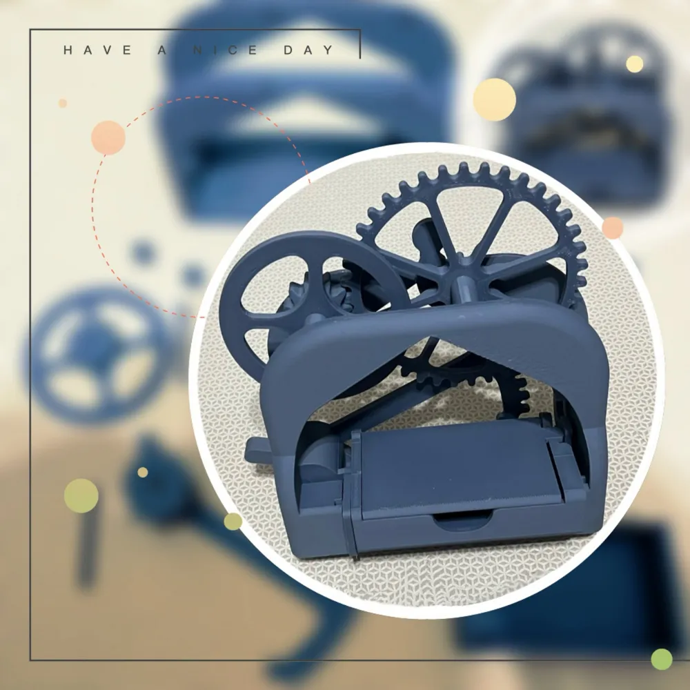 Movable gear business card case by grwang41 - MakerWorld