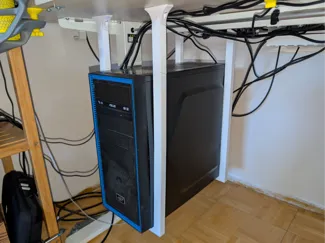 Under-Desk PC Holder - UPDATE longer bottom parts