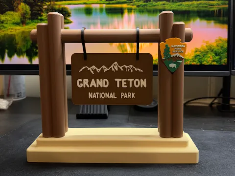 Grand Teton National Park Sign