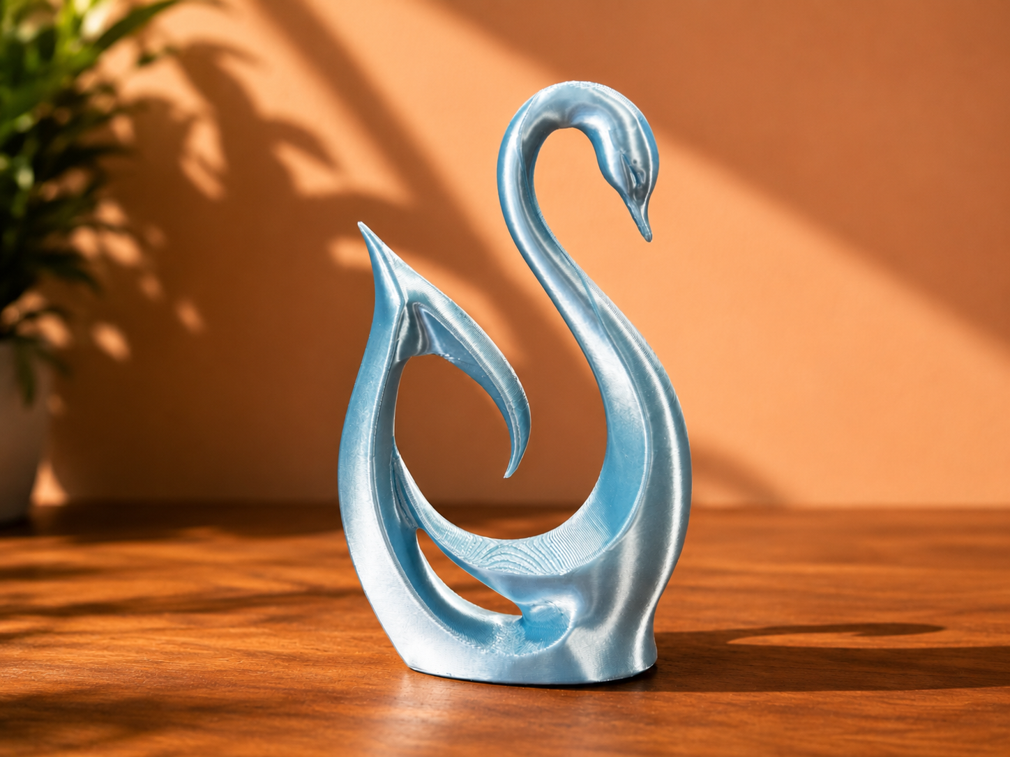 Swan Sculpture - Negative Space Decor
