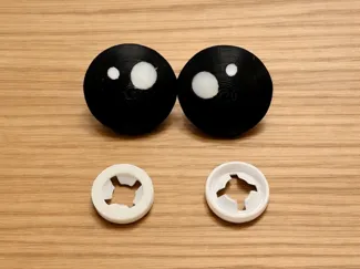 1.2 Inch Snap-Fit Eyes for Chunky Yarn Plushies