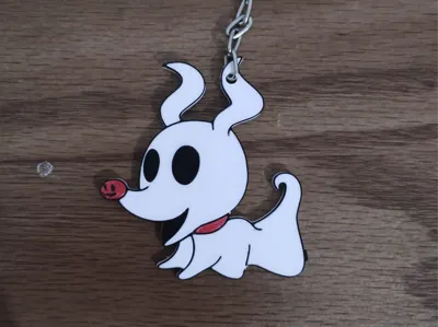 Zero (Jack Skellington) Keychain