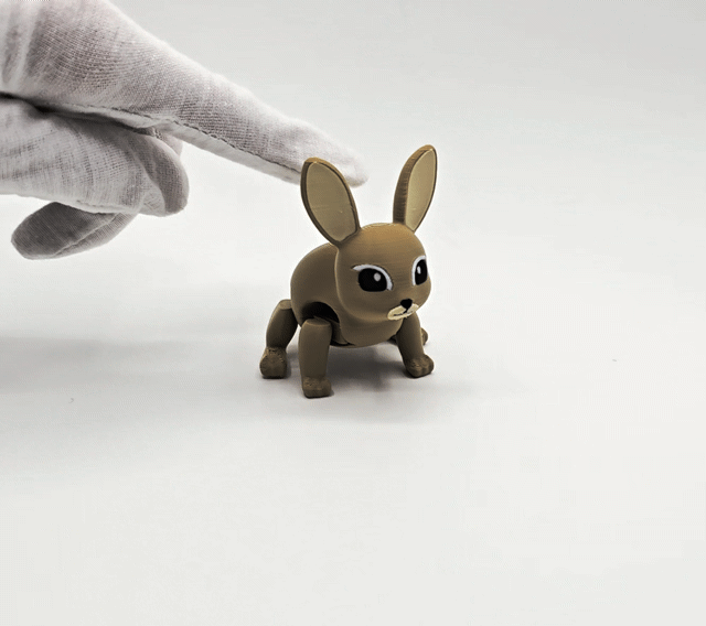 Miniatura 2 do modelo 3D Cute Jumping Easter Bunny