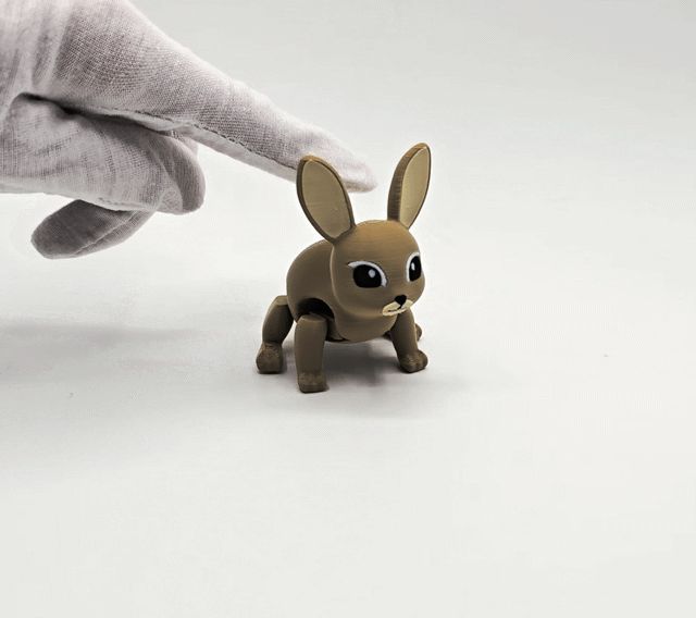 Cute Jumping Easter Bunny
