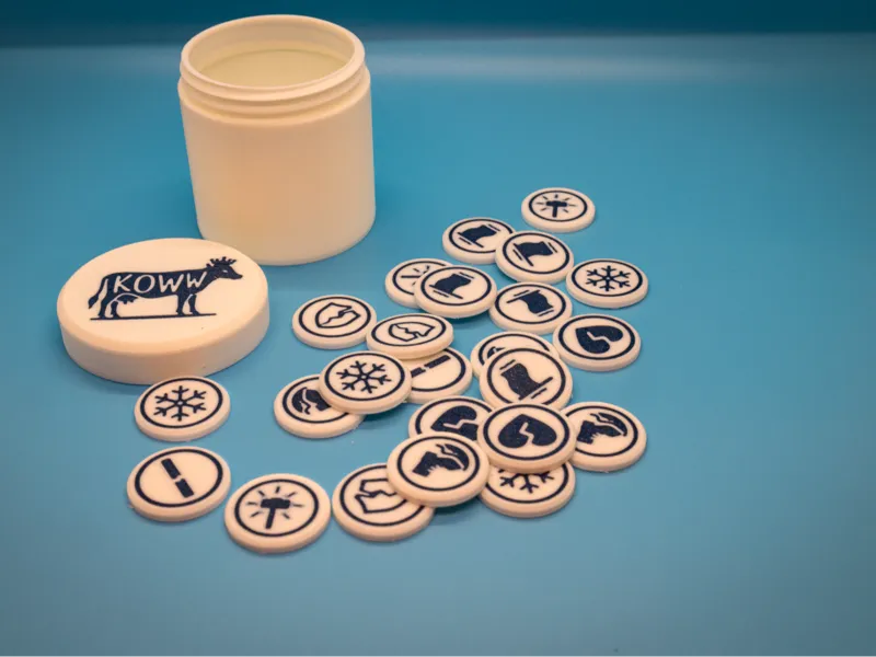 Kings of War Status Token Set + Carrying Case