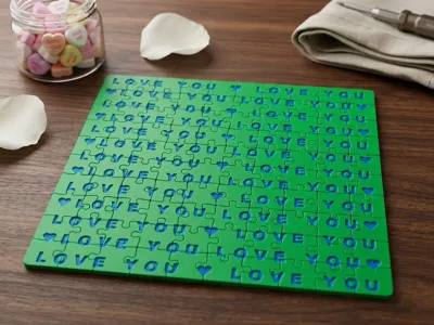 "Love You" Jigsaw puzzle - Valentine Gift