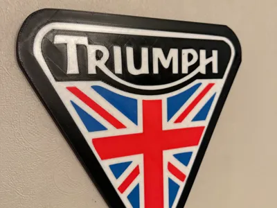 Triumph Motorcycle Sign / Plaque - AMS REQ.