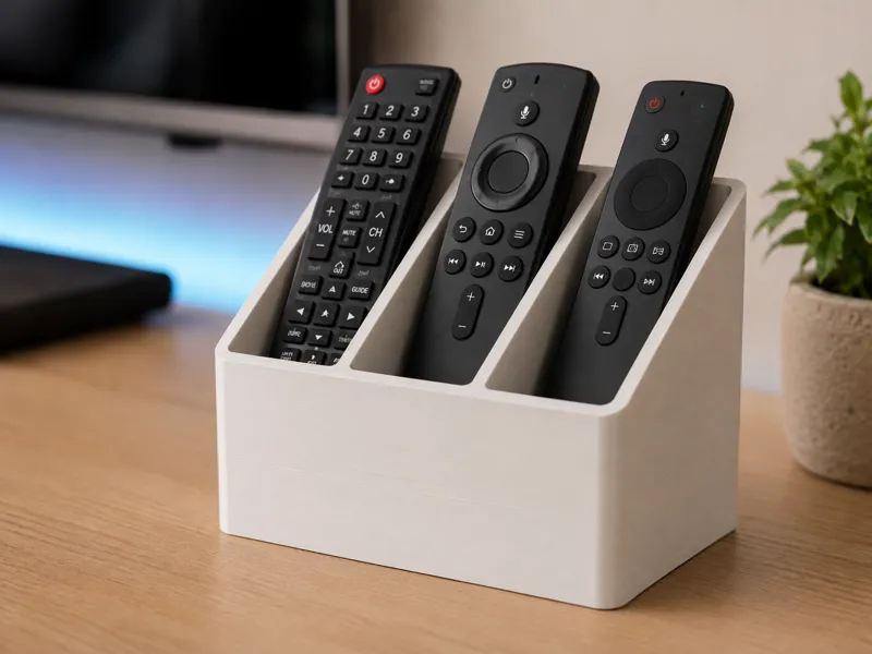 Tri-Slot Remote Control Organizer