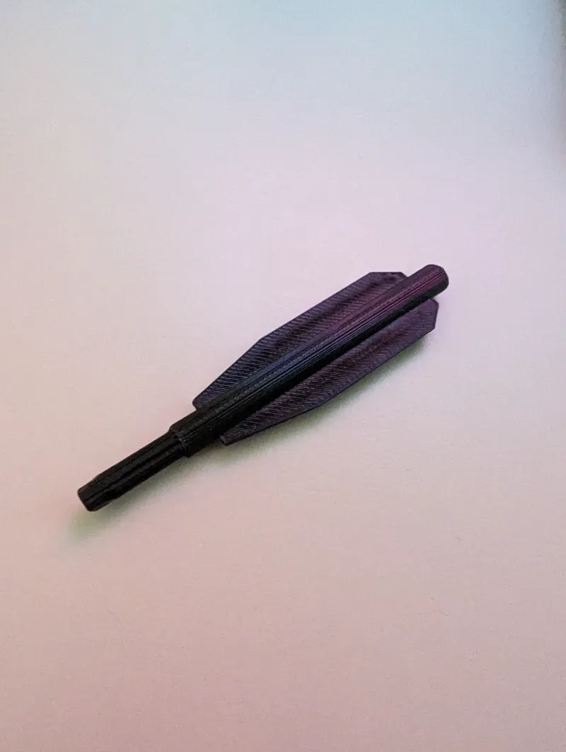 Crossbow bolt fletching (6-6.5in bolts)