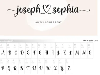 Carimbo fonte Joseph Sophia