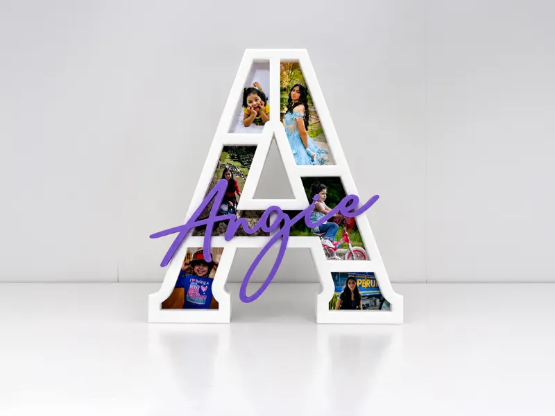 Personalized Letter A Photo Frame 