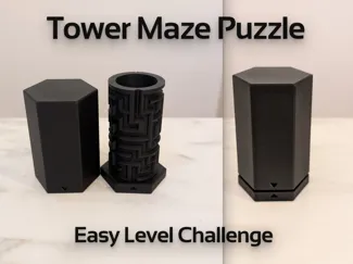 Tower Maze Puzzle - Gift box - Easy Level 