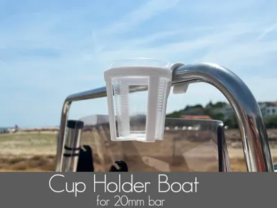 Cup Holder Boat - for 20mm bar