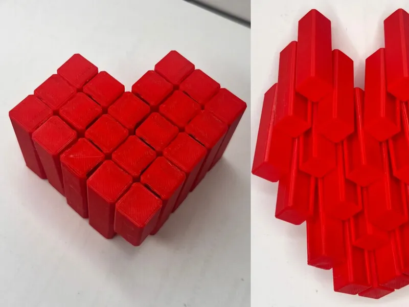 Pixel Heart Fidget - Velentine's Day Heart
