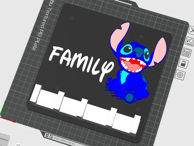 Appendi chiavi da muro, wall key holder Stich
