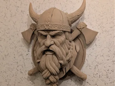 Viking Head Wall Decor