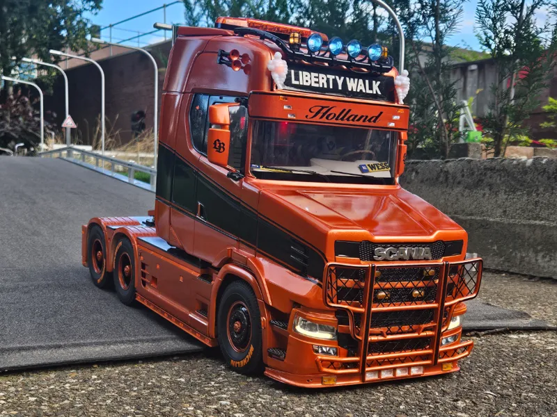 zonne klep tamiya scania 1:14 truck
