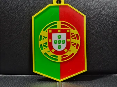 Portugal Oversized Necklace, Pendent, Chain