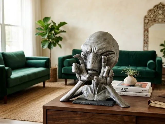 Bust - Paul the alien imitating the Predator