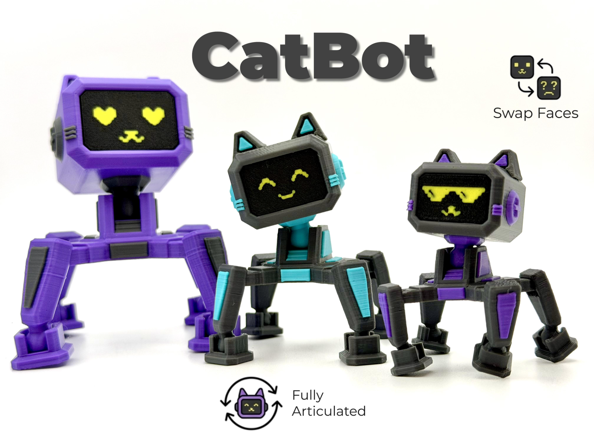 Junktrons: CatBot - Modular, Snap-Fit Robot Cat