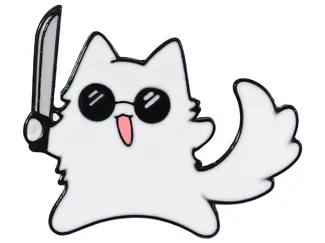 gojo gato con cuchillo