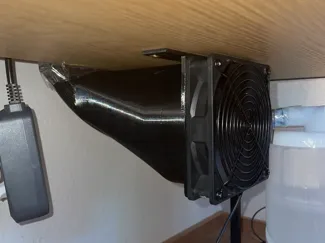 120mm Lüfter 90 Grad Flachkanal