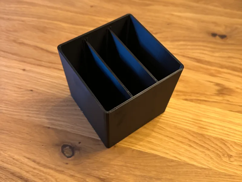 3 Fächerbox mit Deckel