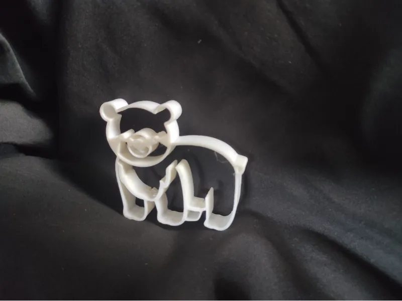 Bear shaped coockie cutter
