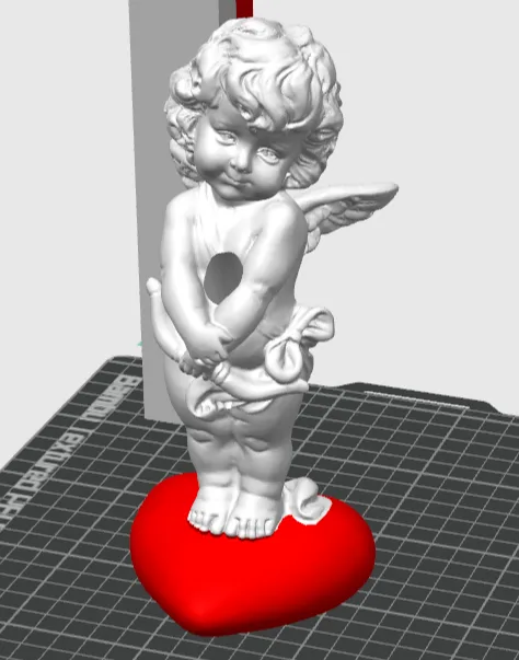 Angel with watertank for flower