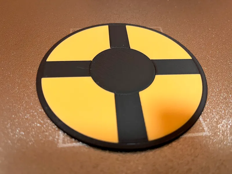Team Fortress 2 round logo coaster