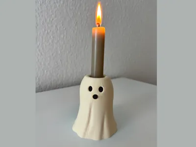 Cute Ghost Candle Holder – Halloween 3D Print