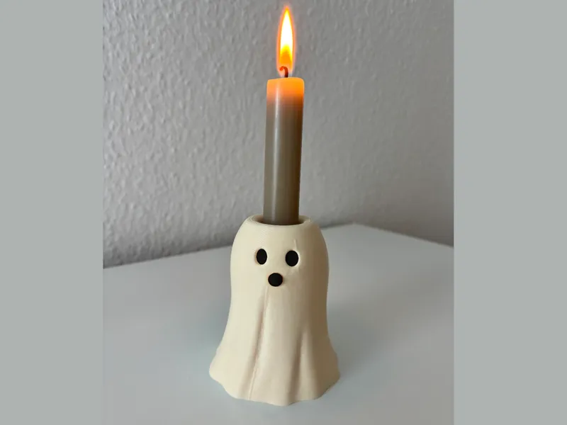 Cute Ghost Candle Holder – Halloween 3D Print