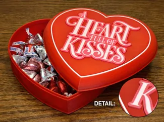 A Heart Full of Kisses Valentine’s Candy Box
