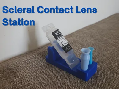 Scleral Contact Lens Insertion & Removal Station