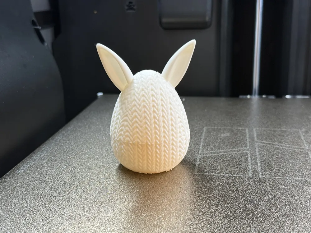 Knitted Egg Container with Cute Bunny Easter decor - Free 3D Print ...