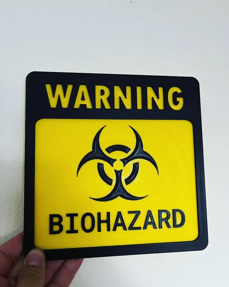Biohazard Label 200x200 mm