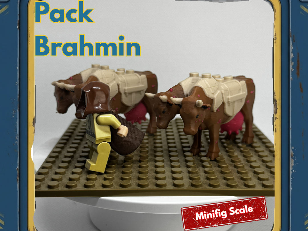 Pack Brahmin - Wasteland Bricks - Minifig Scale