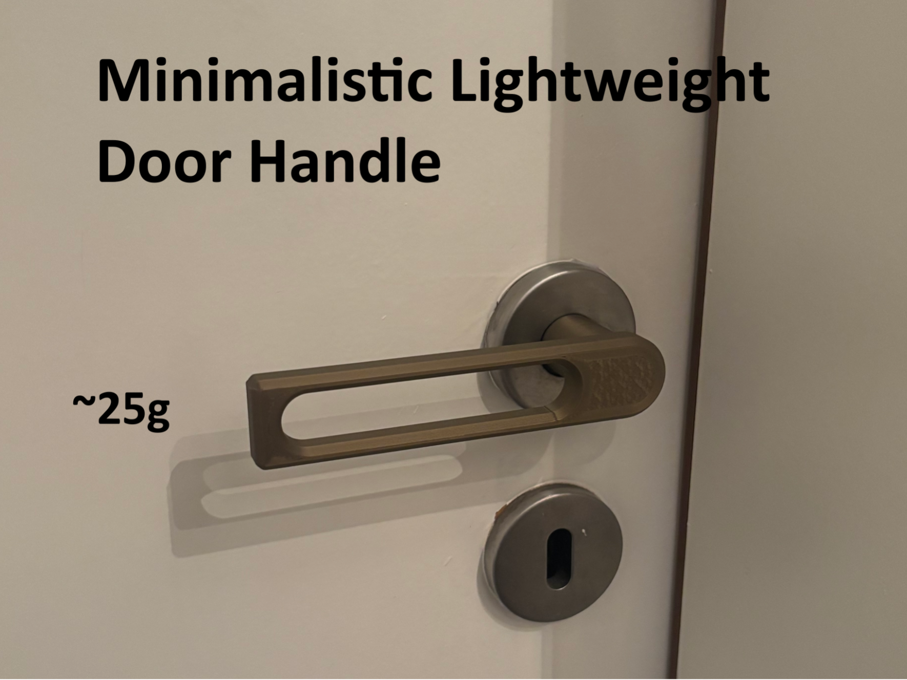 Minimalistic Lightweight Doorhandle