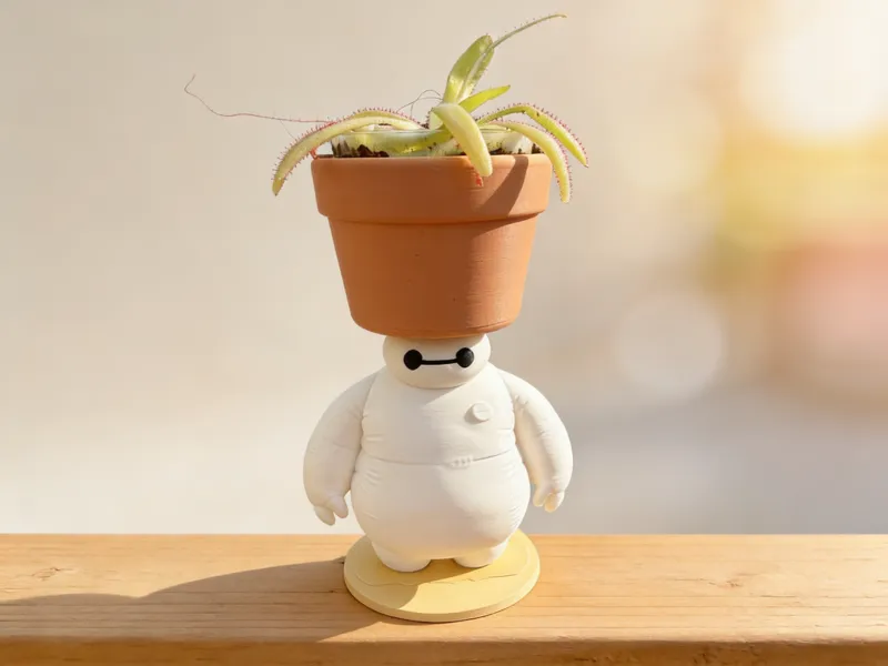 Baymax 3D Printed Planter