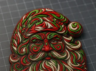 SWIRLY SANTA - AMS Ready
