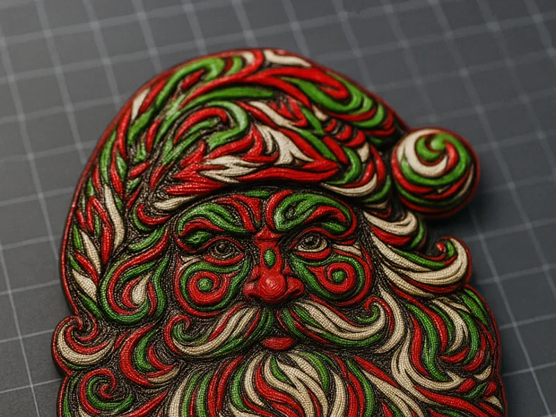 SWIRLY SANTA - AMS Ready