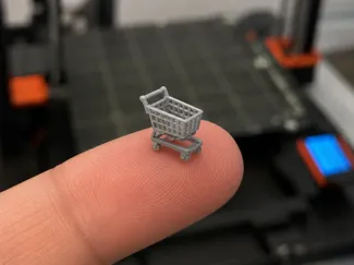 tiny shopping cart moveable wheels!