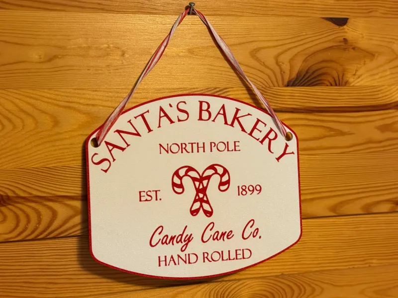 Santa’s Bakery Christmas Sign
