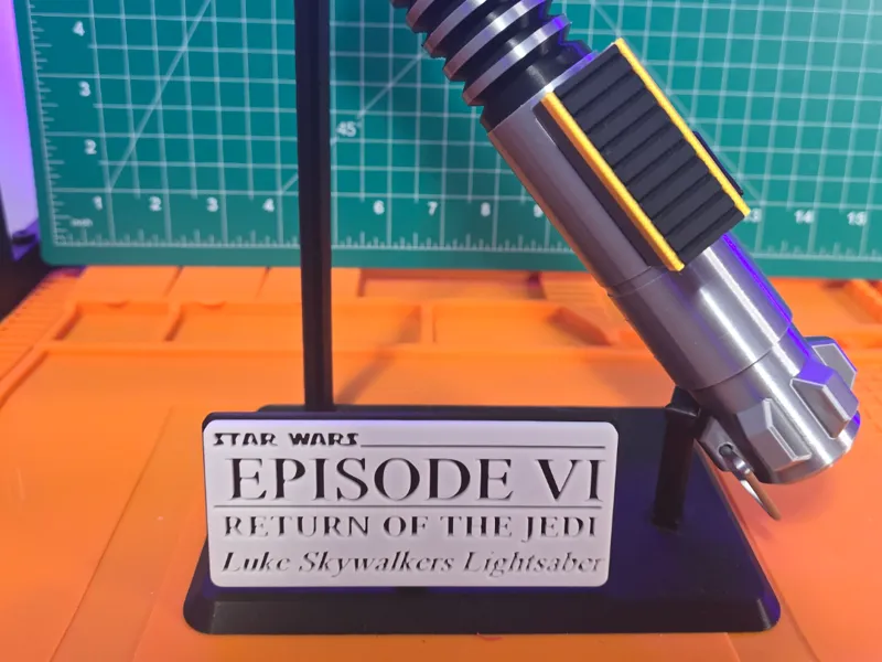 Display Stand for Luke Skywalker's Lightsaber