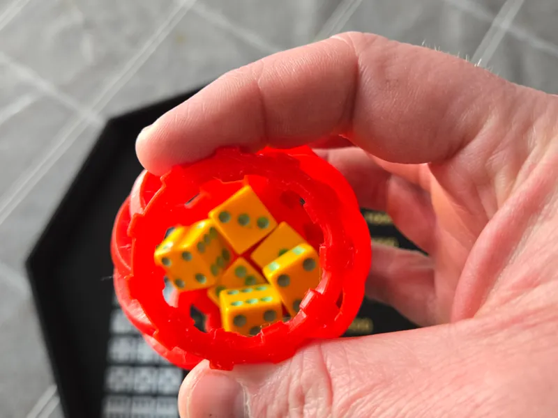 TPU Dice Cup With a Twist